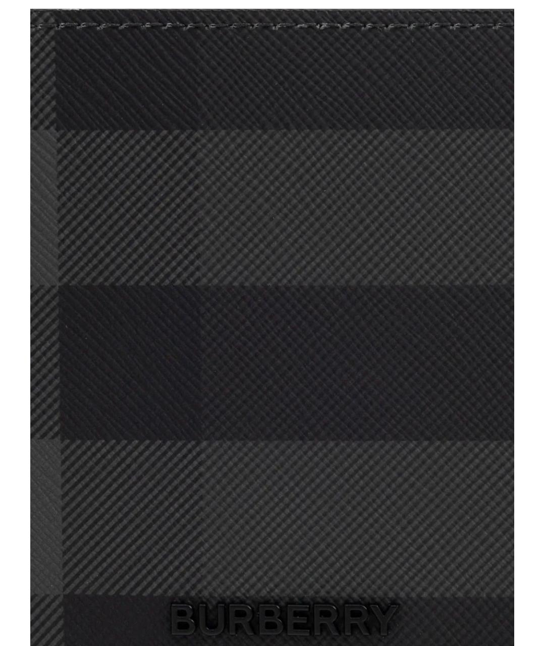 BURBERRY Черный полиуретановый кошелек, фото 5