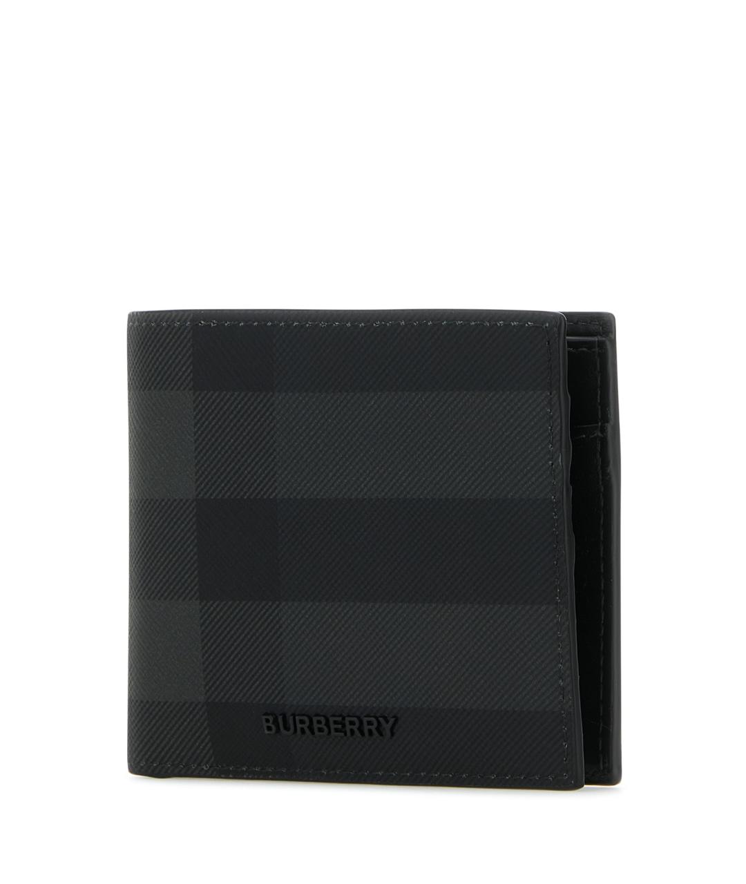 BURBERRY Черный полиуретановый кошелек, фото 2