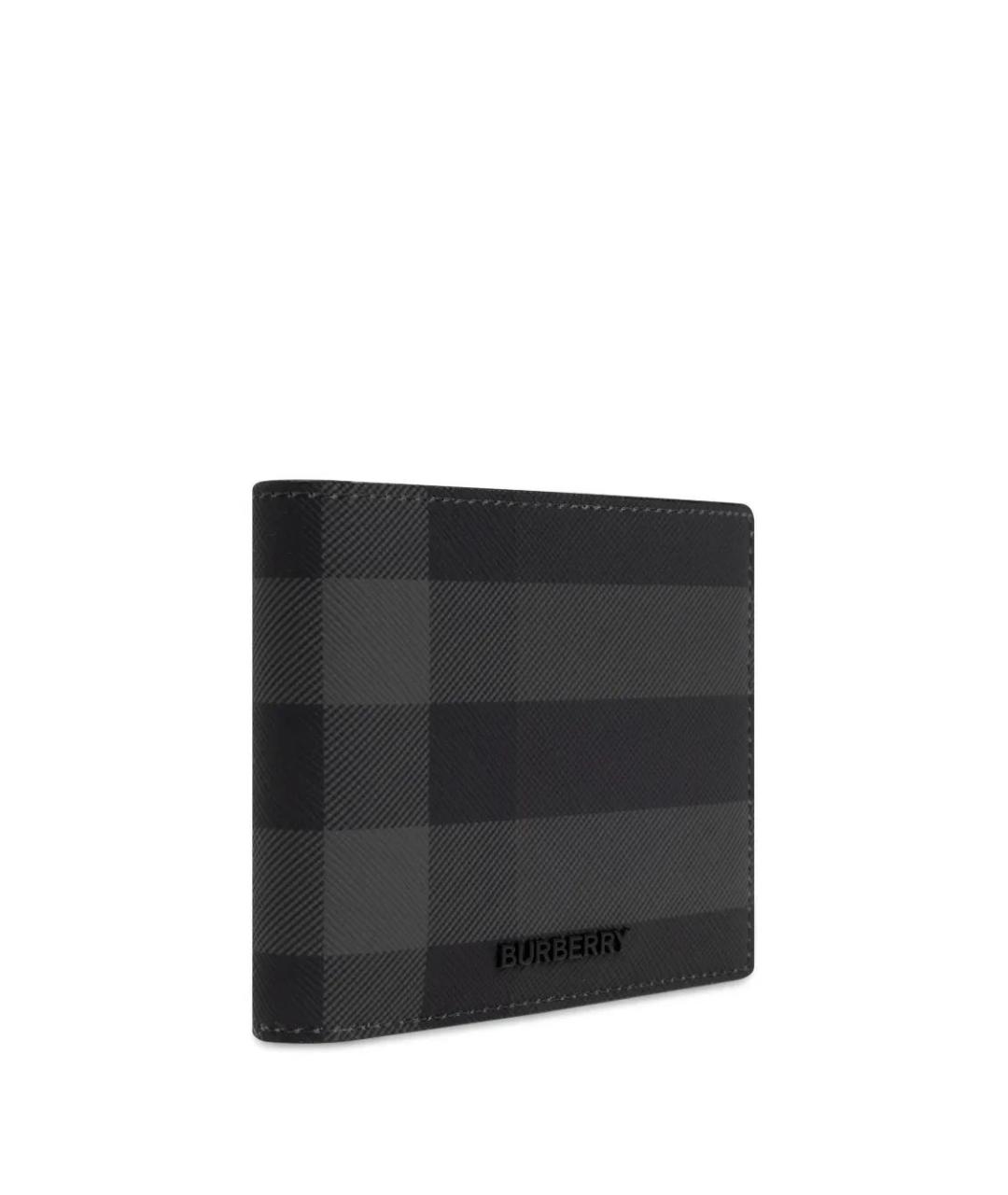 BURBERRY Черный полиуретановый кошелек, фото 4