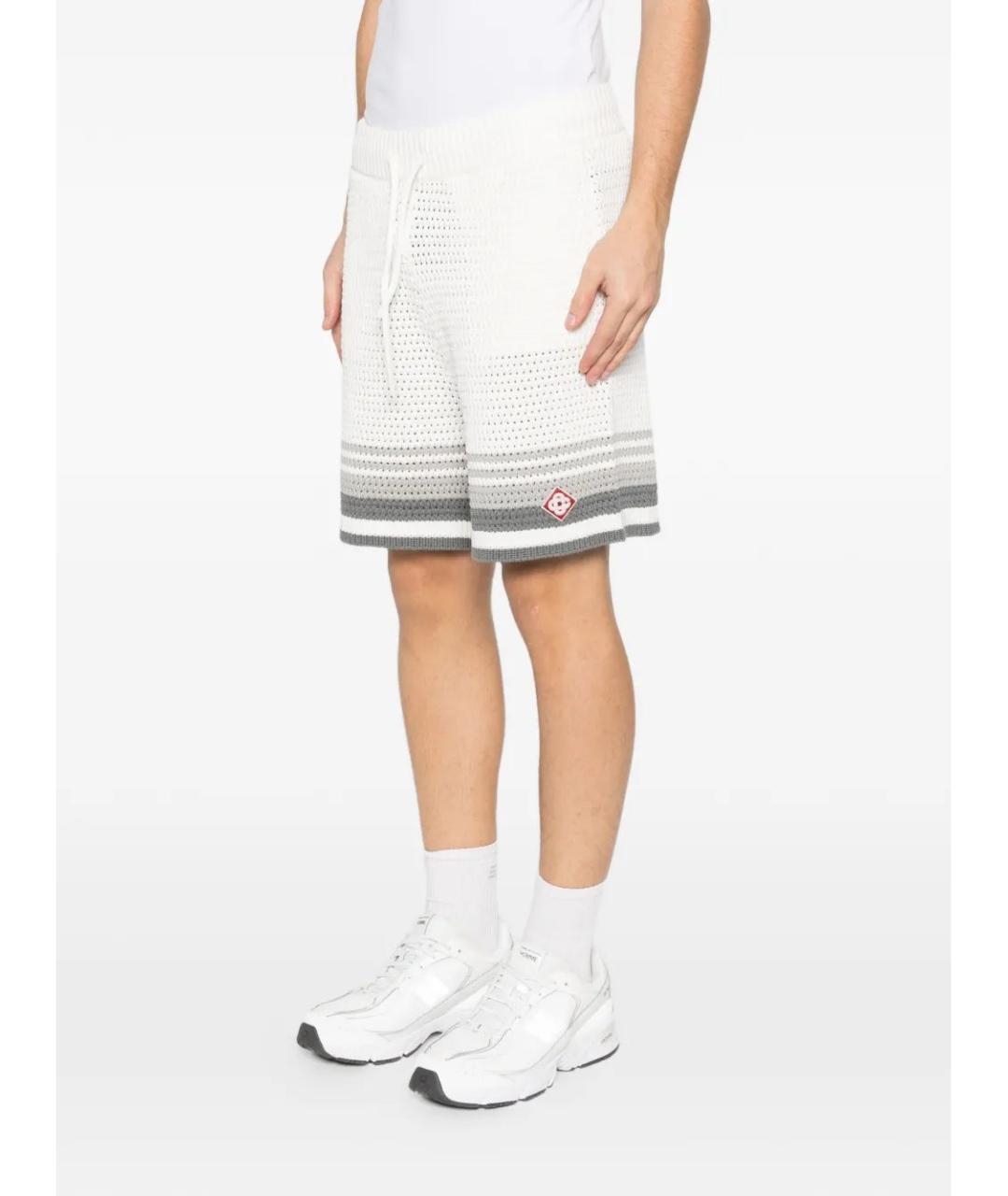 CASABLANCA Белые хлопковые шорты, фото 3