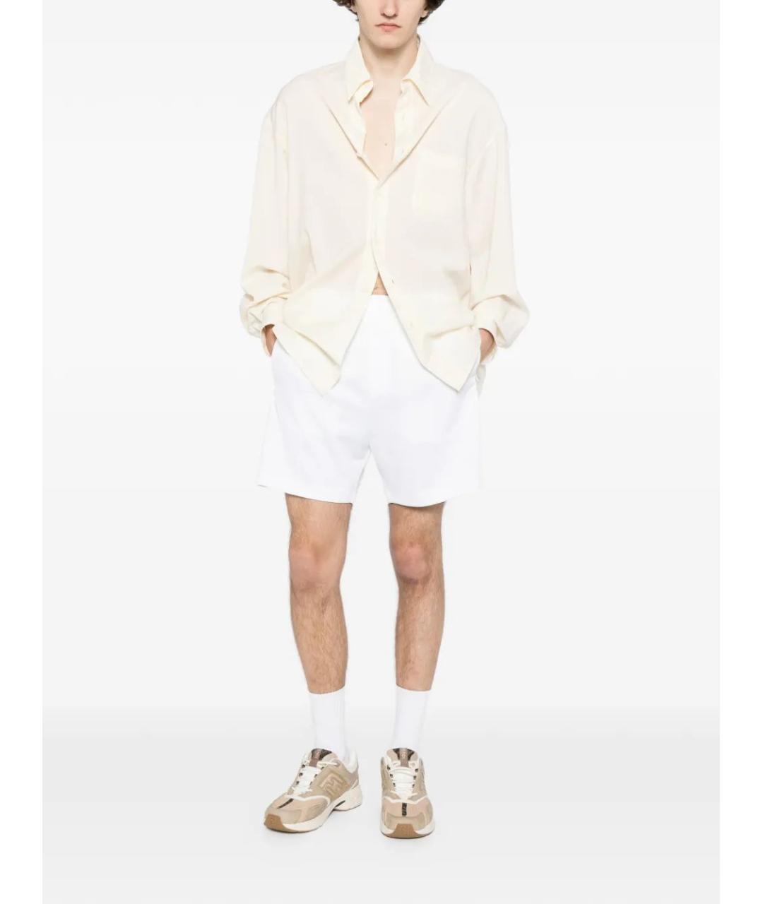 CASABLANCA Белые хлопковые шорты, фото 2