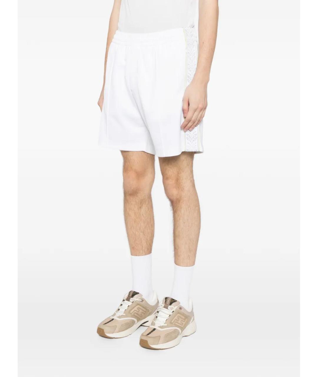CASABLANCA Белые хлопковые шорты, фото 3