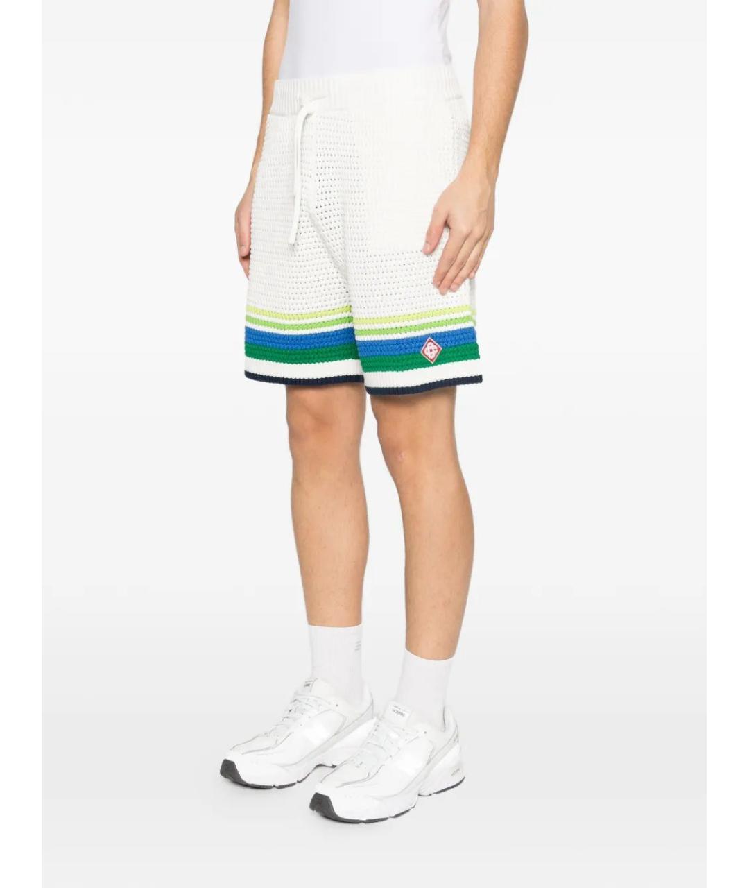 CASABLANCA Белые хлопковые шорты, фото 3