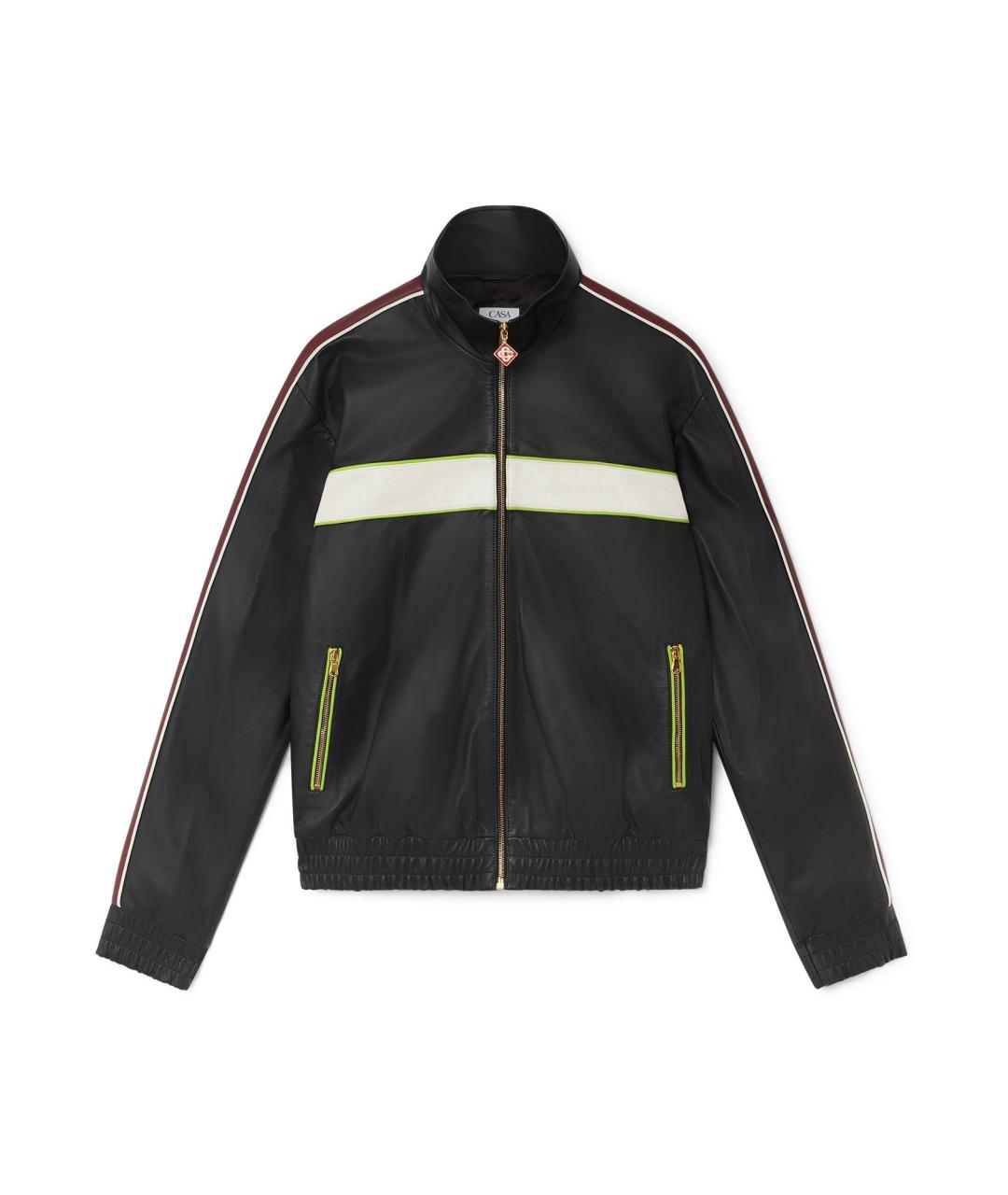 CASABLANCA Черная кожаная куртка, фото 1