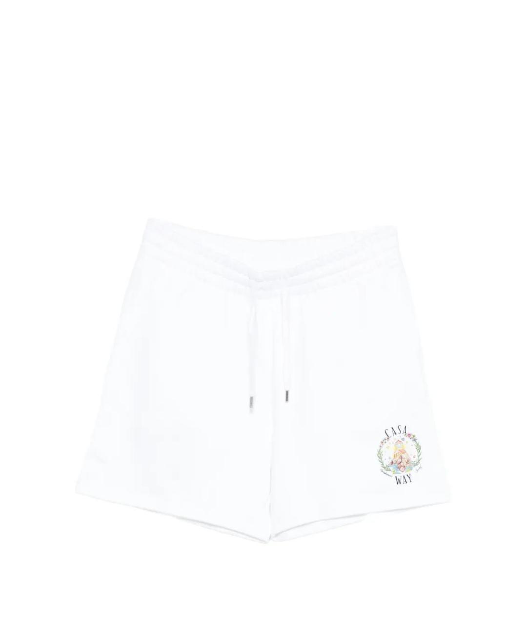 CASABLANCA Белые хлопковые шорты, фото 1
