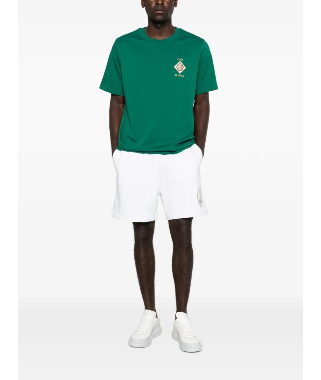 CASABLANCA Белые хлопковые шорты, фото 2