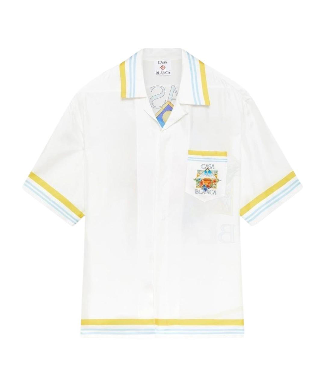 CASABLANCA Белая шелковая кэжуал рубашка, фото 1