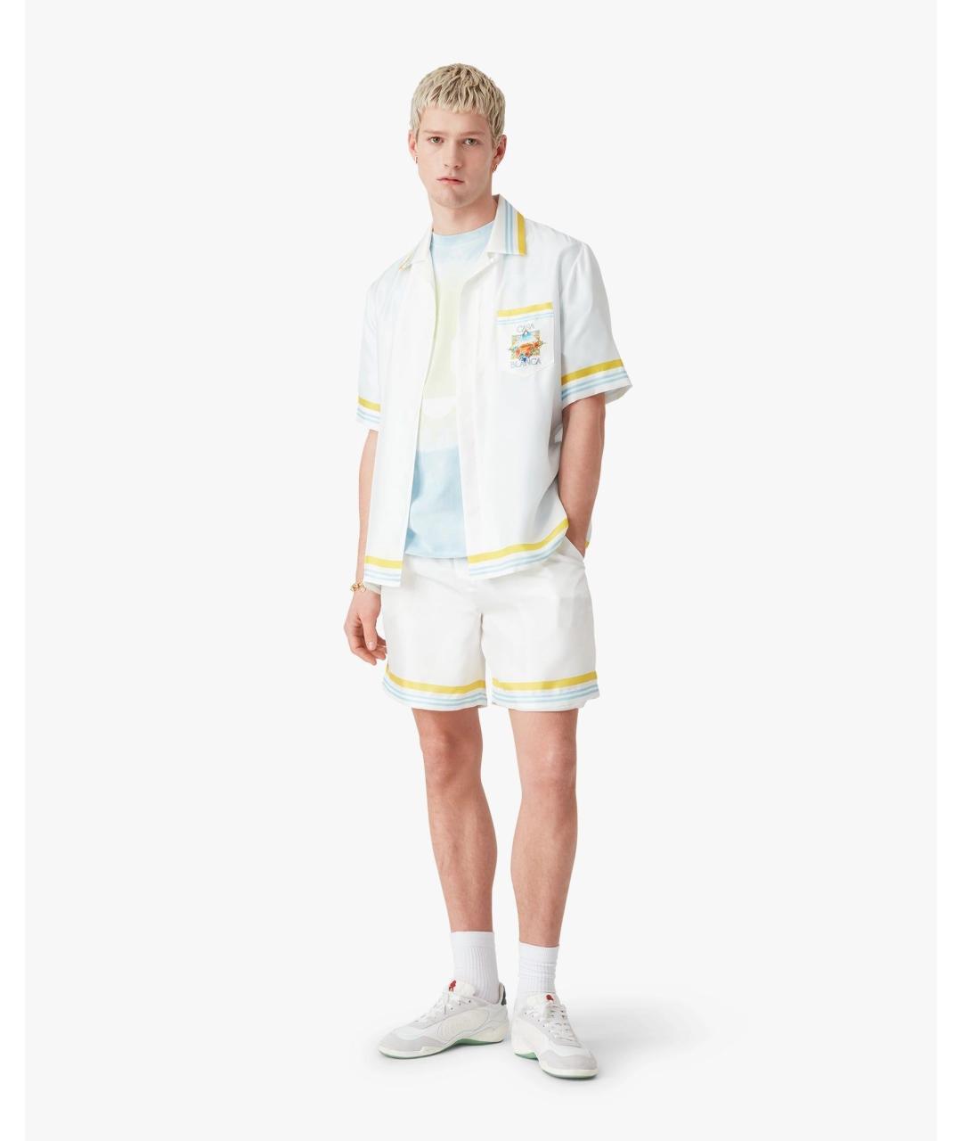 CASABLANCA Белая шелковая кэжуал рубашка, фото 2