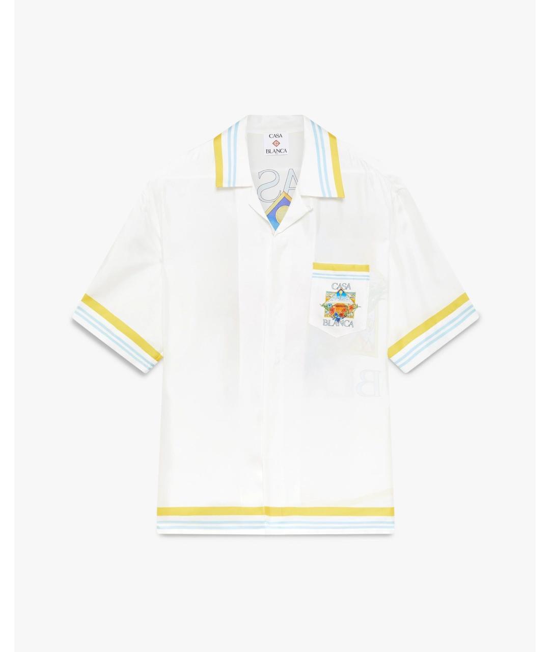 CASABLANCA Белая шелковая кэжуал рубашка, фото 5