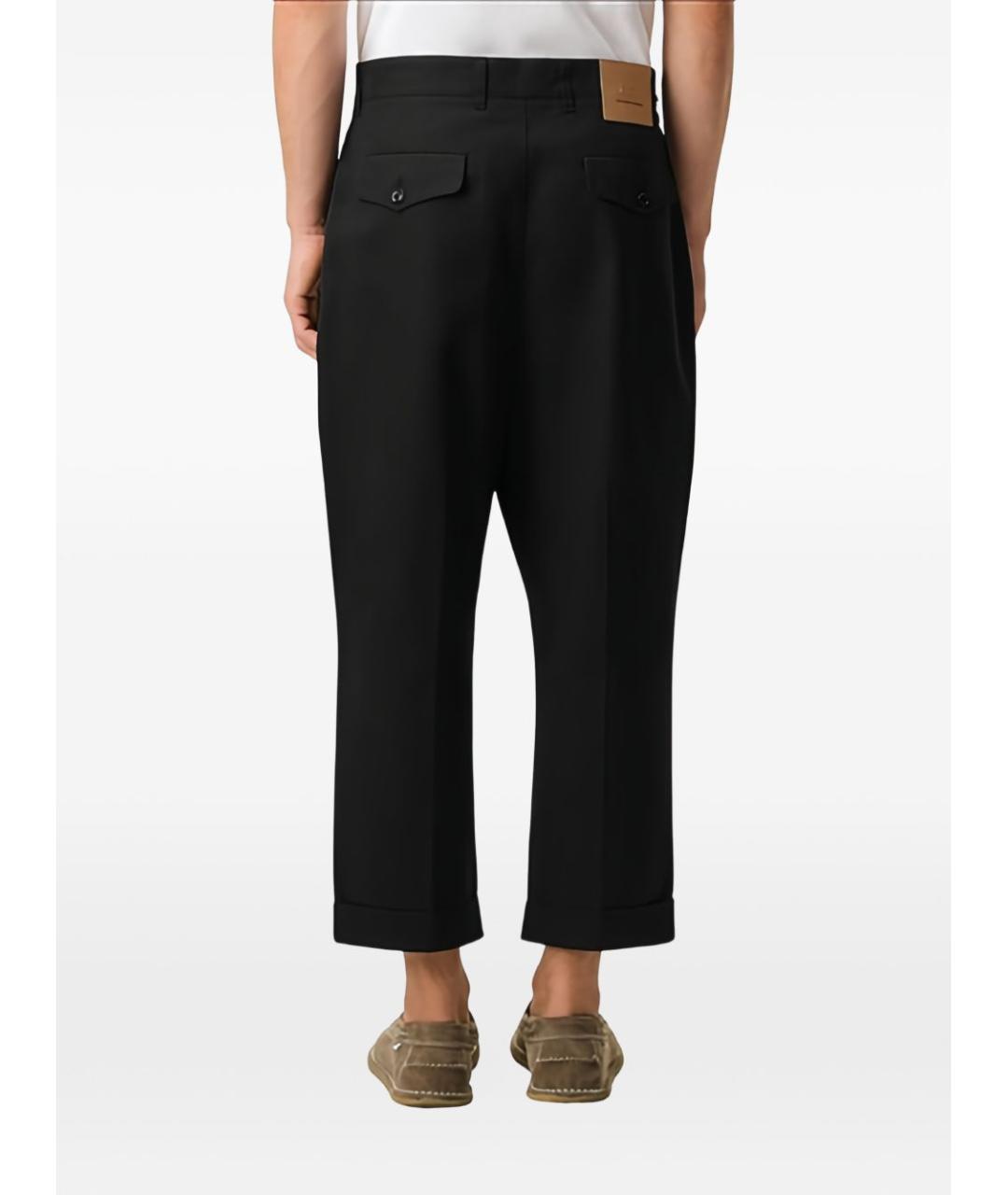 Ami Paris Черные хлопковые повседневные брюки, фото 2