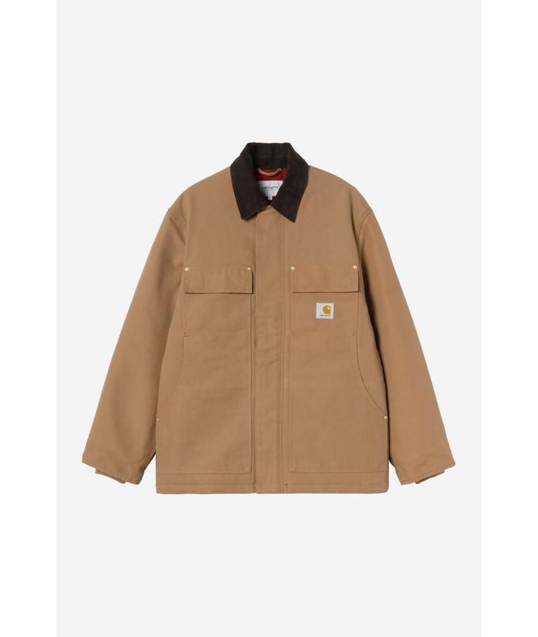 CARHARTT WIP Коричневое хлопковое пальто, фото 3