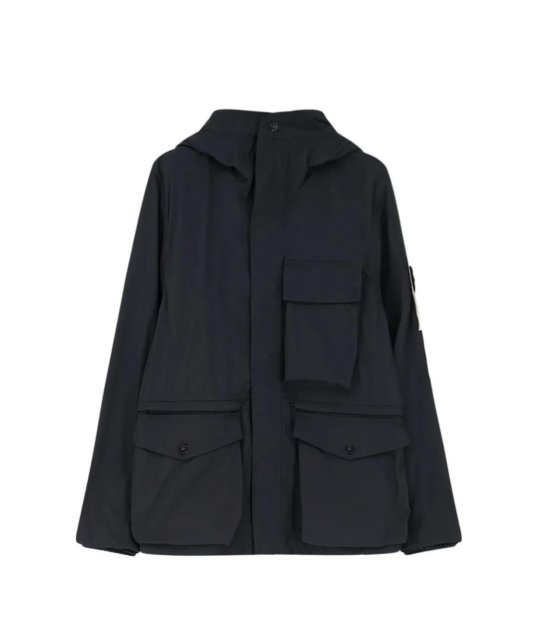 STONE ISLAND Черная полиэстеровая парка, фото 1