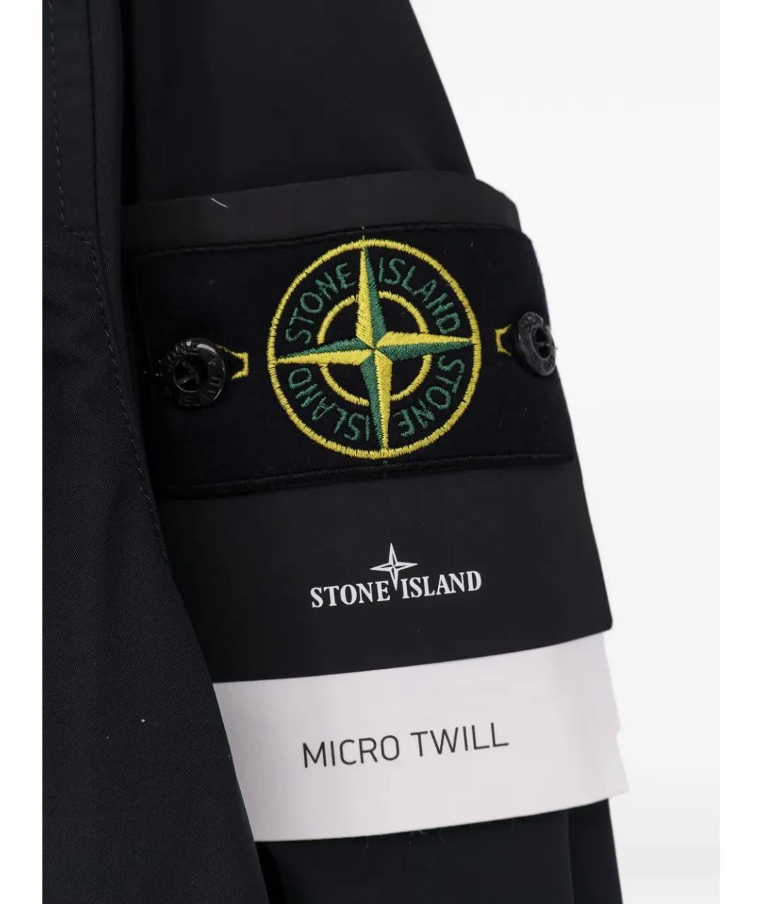 STONE ISLAND Черная полиэстеровая парка, фото 3