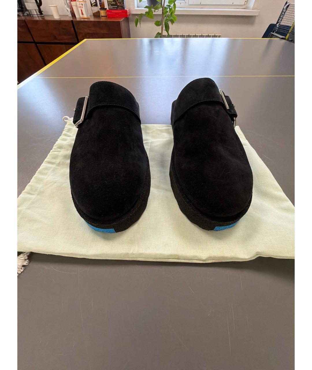 OFF-WHITE Черные замшевые сандалии, фото 2