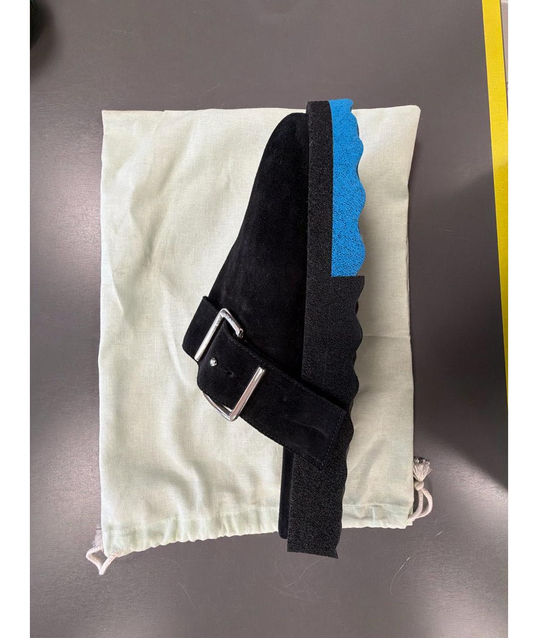 OFF-WHITE Черные замшевые сандалии, фото 5