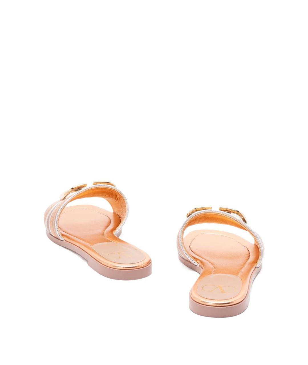 VALENTINO Мульти кожаные шлепанцы, фото 4