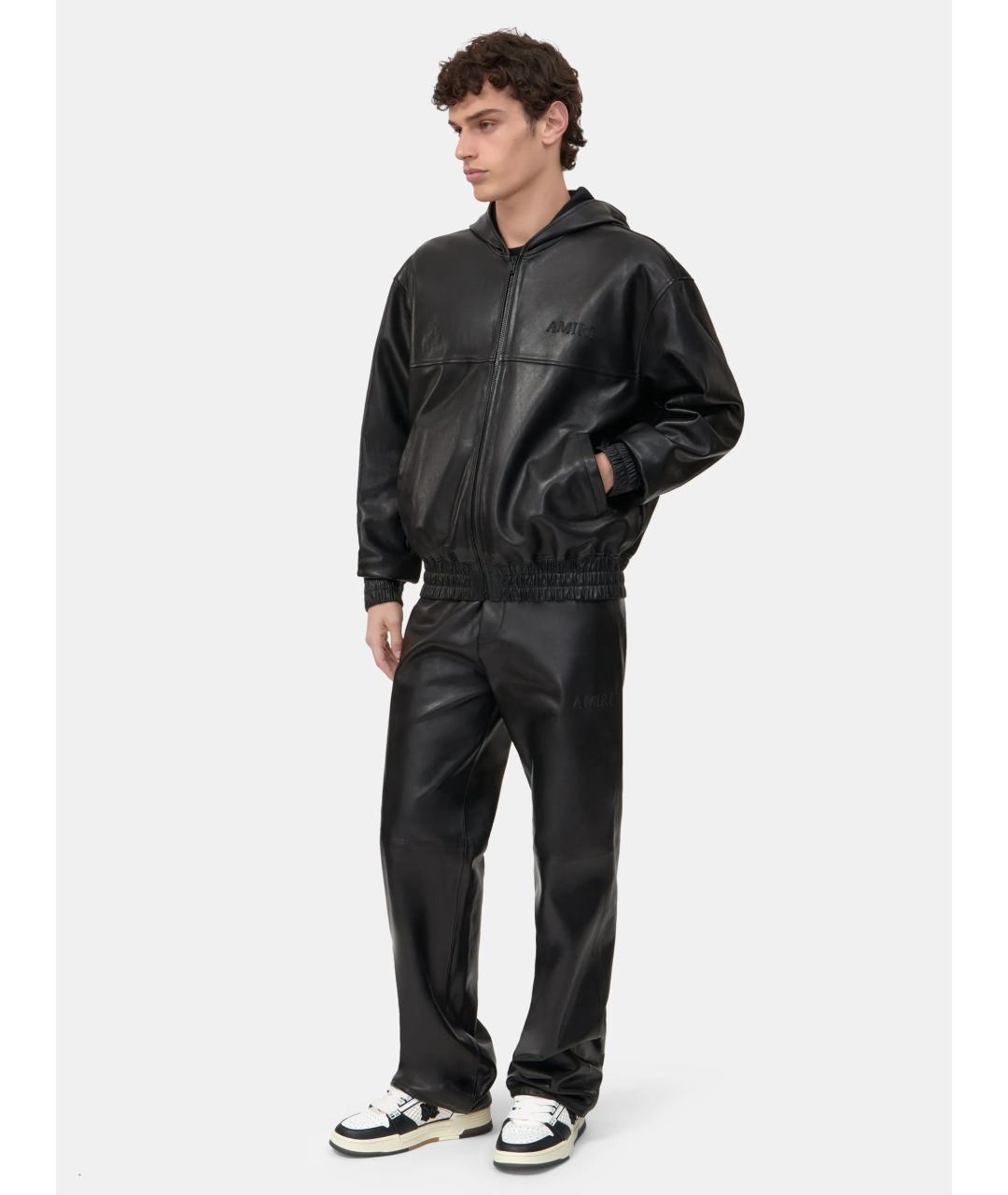 AMIRI Черная кожаная куртка, фото 4
