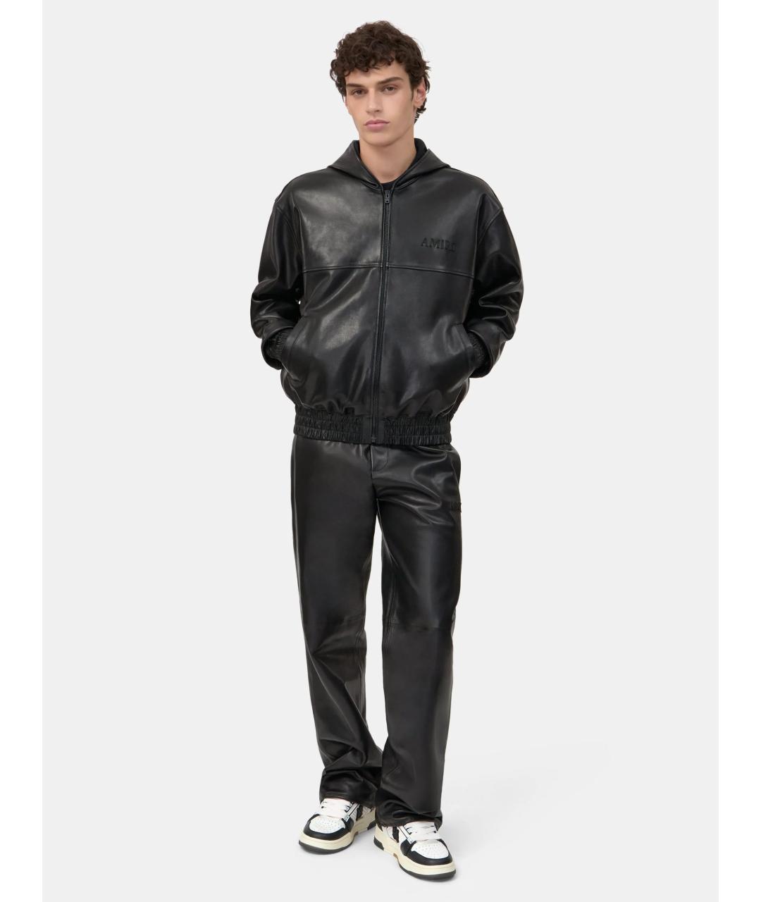 AMIRI Черная кожаная куртка, фото 3