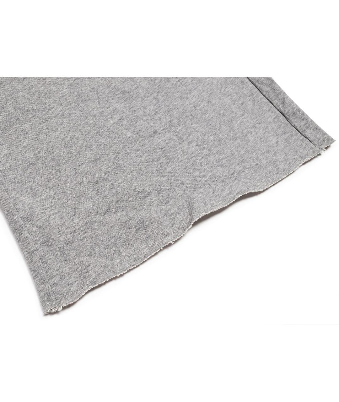 MM6 MAISON MARGIELA Серые хлопковые повседневные брюки, фото 3