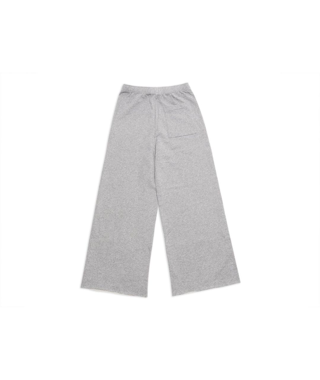 MM6 MAISON MARGIELA Серые хлопковые повседневные брюки, фото 2