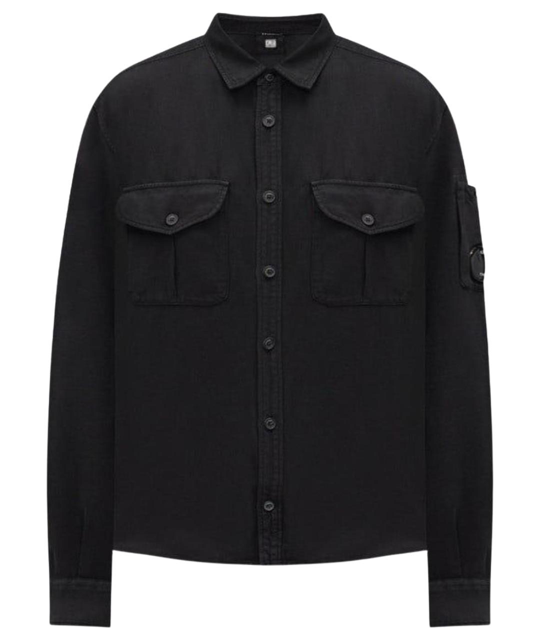 CP COMPANY Черная хлопковая кэжуал рубашка, фото 1