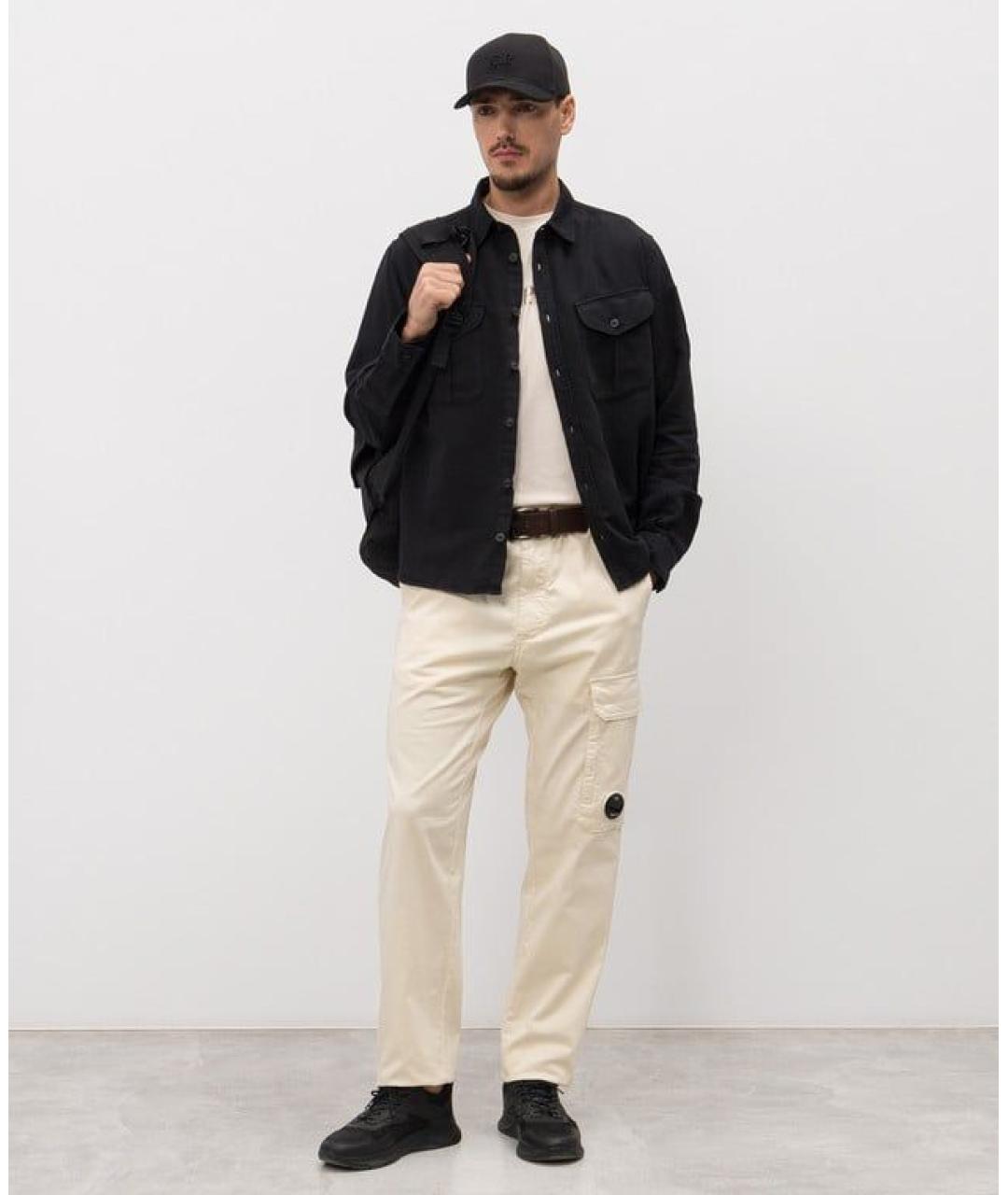 CP COMPANY Черная хлопковая кэжуал рубашка, фото 2