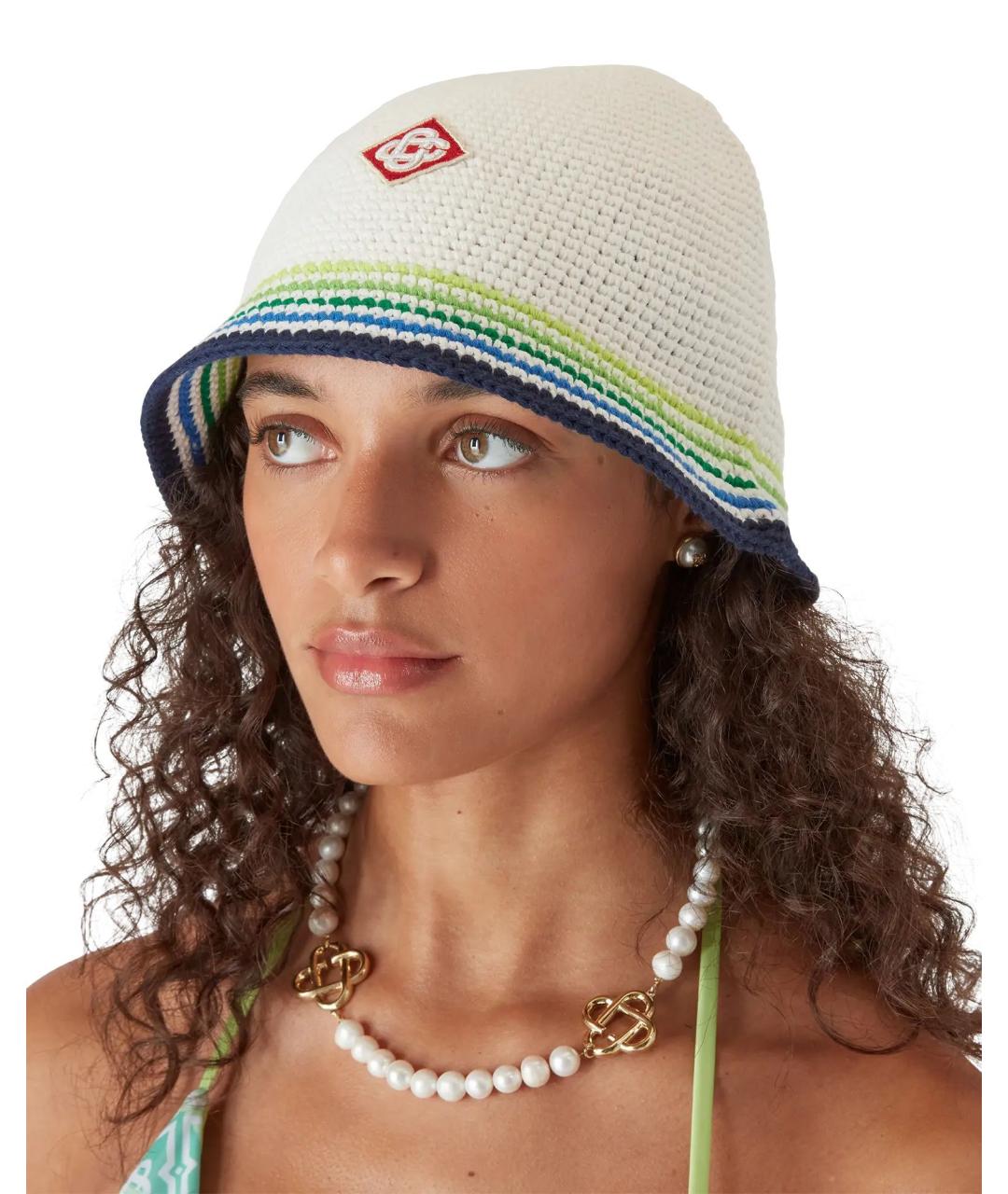 CASABLANCA Белая хлопковая шляпа, фото 3