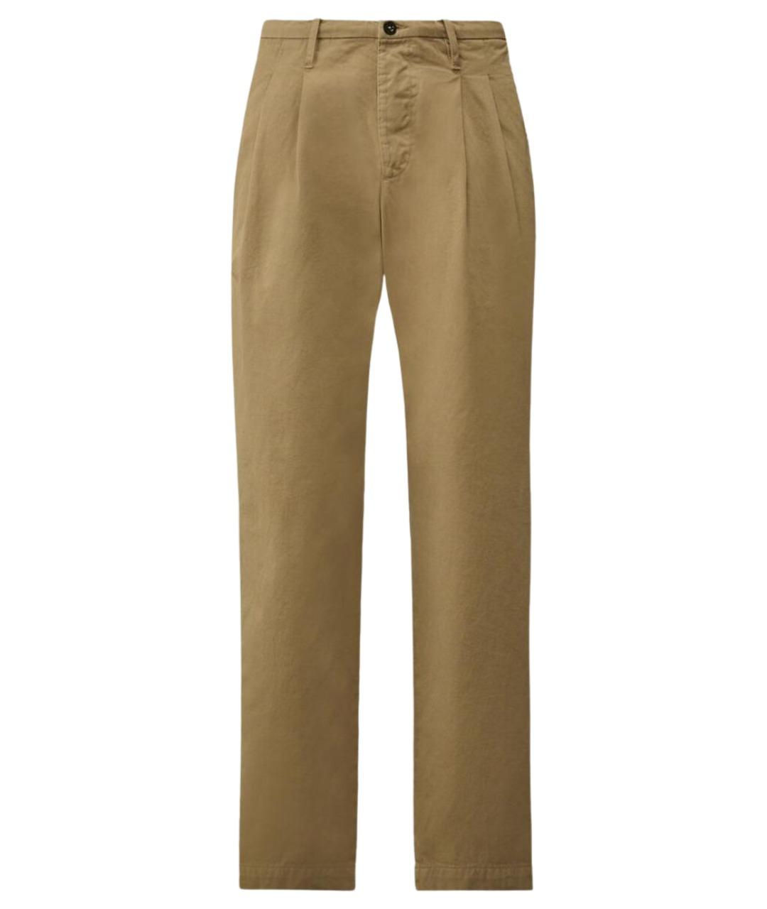 CP COMPANY Бежевые хлопковые брюки чинос, фото 1