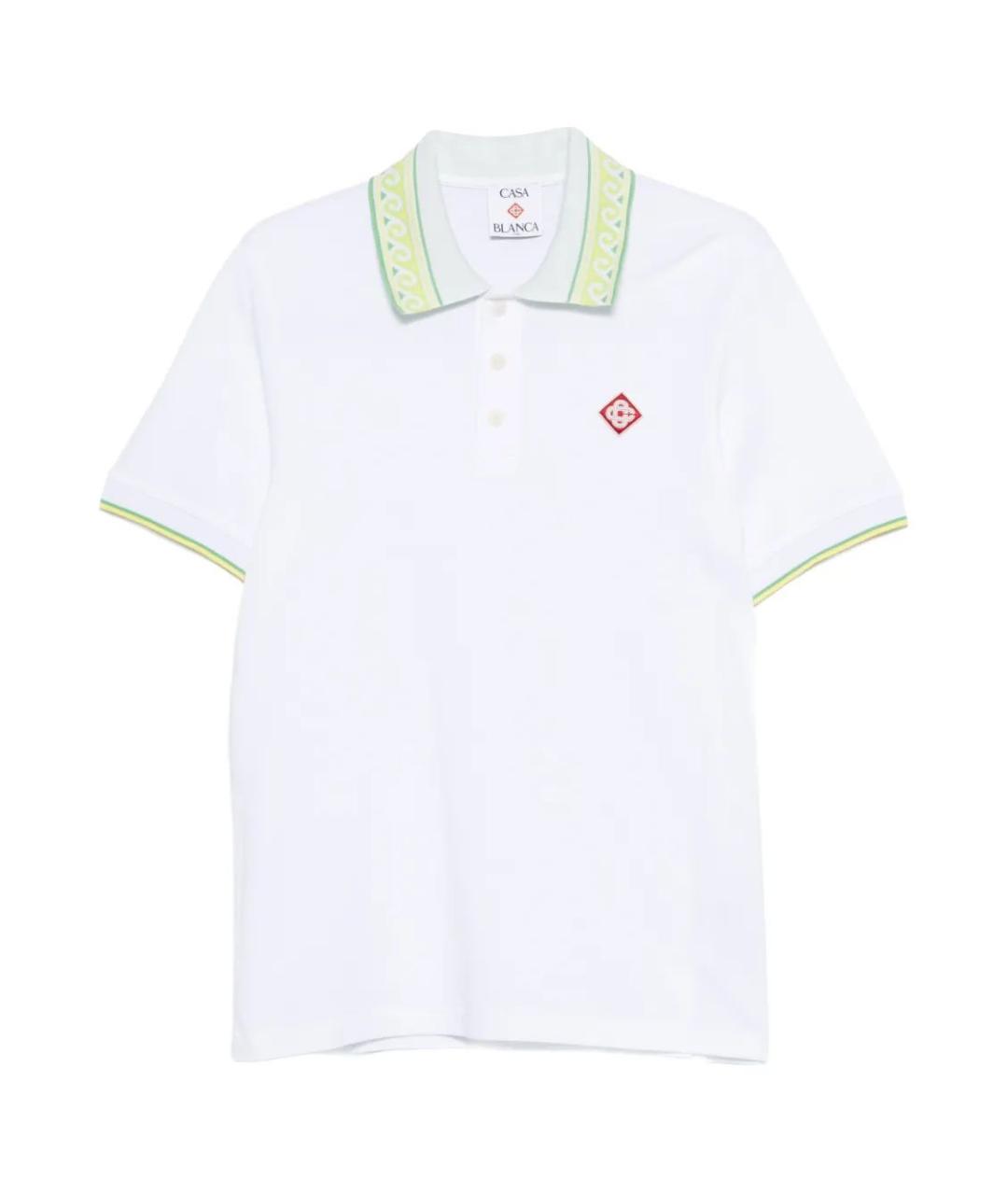 CASABLANCA Белое поло с коротким рукавом, фото 1