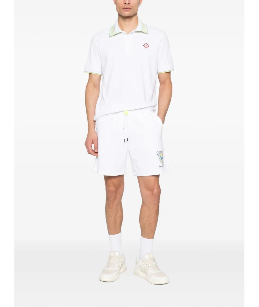 CASABLANCA Белое поло с коротким рукавом, фото 2