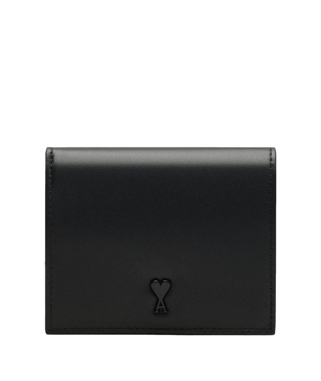 Ami Paris Черный кожаный кошелек, фото 1