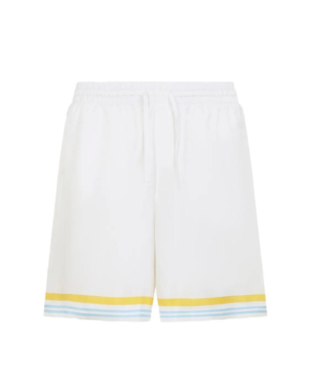 CASABLANCA Белые шелковые шорты, фото 1