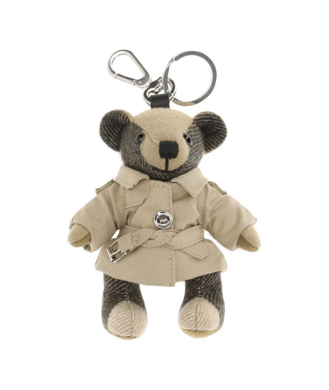 BURBERRY Бежевый брелок, фото 1