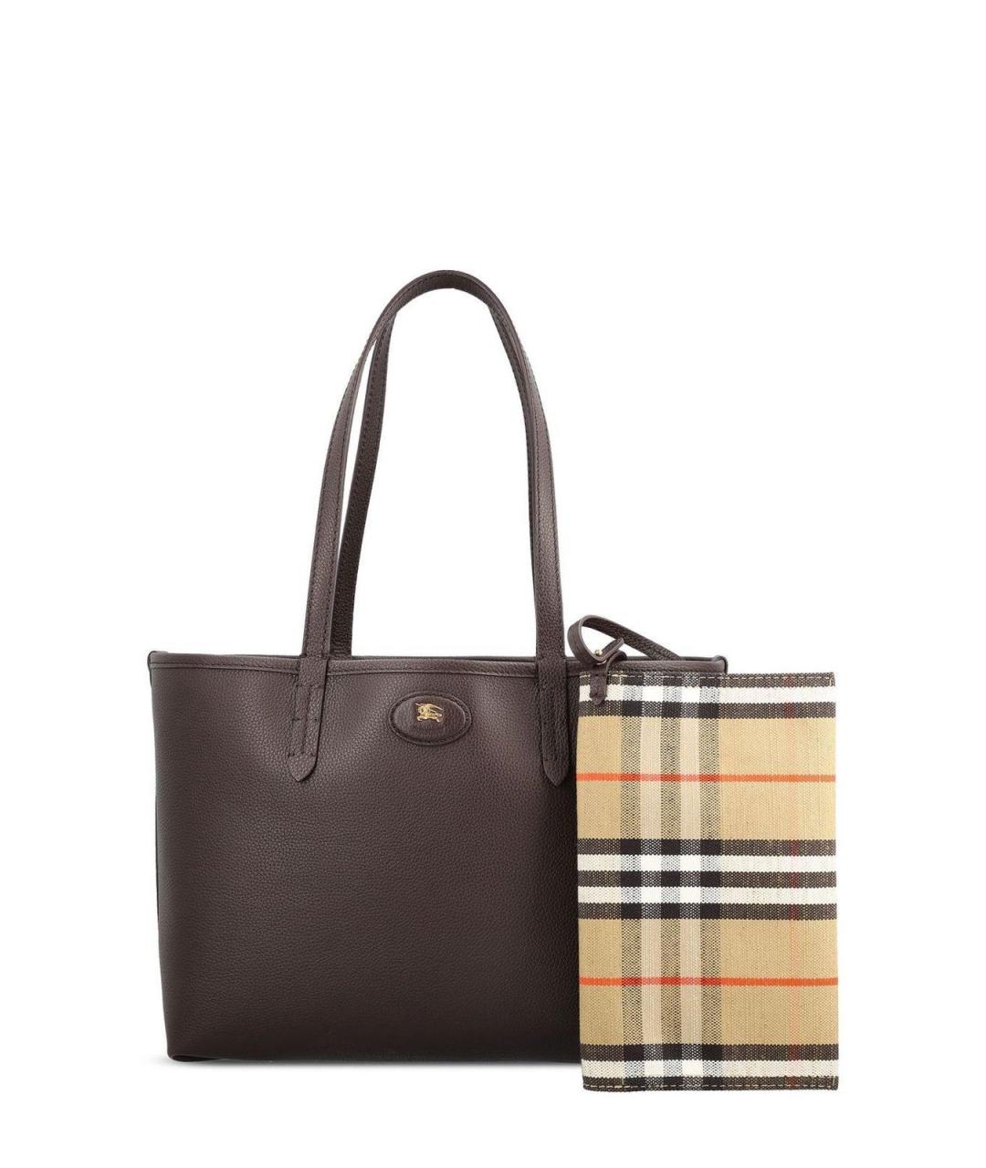 BURBERRY Мульти кожаная сумка тоут, фото 1