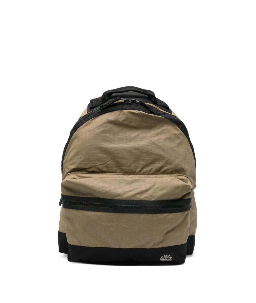 STONE ISLAND Зеленый хлопковый рюкзак, фото 1