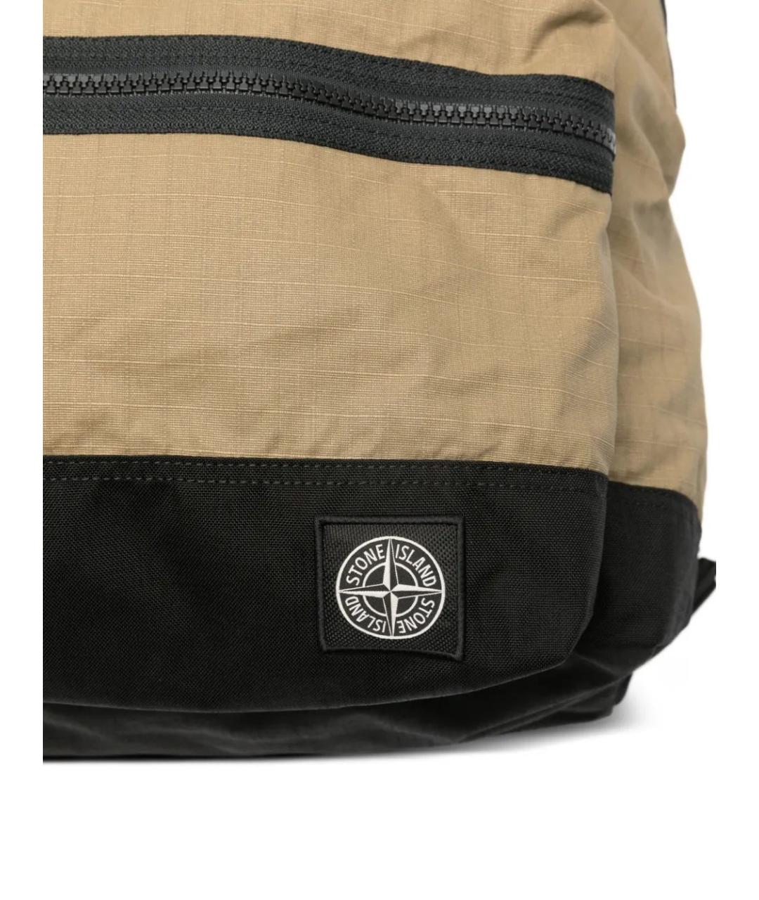 STONE ISLAND Зеленый хлопковый рюкзак, фото 4