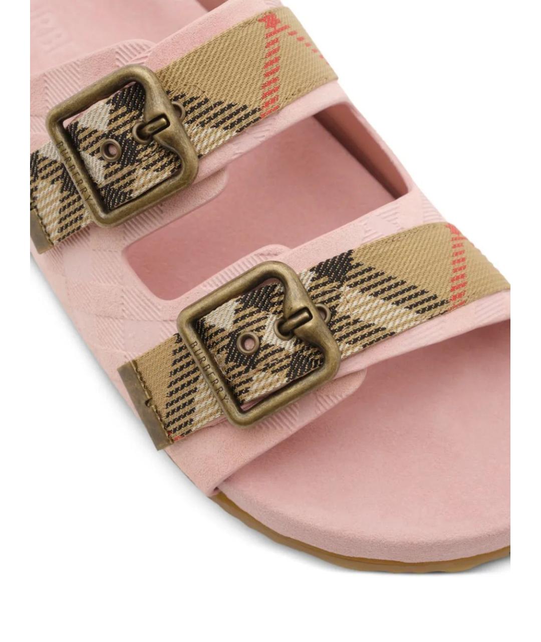 BURBERRY Розовые сандалии, фото 2