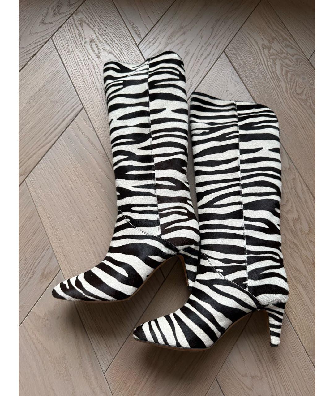 ISABEL MARANT Черные сапоги из экзотической кожи, фото 6