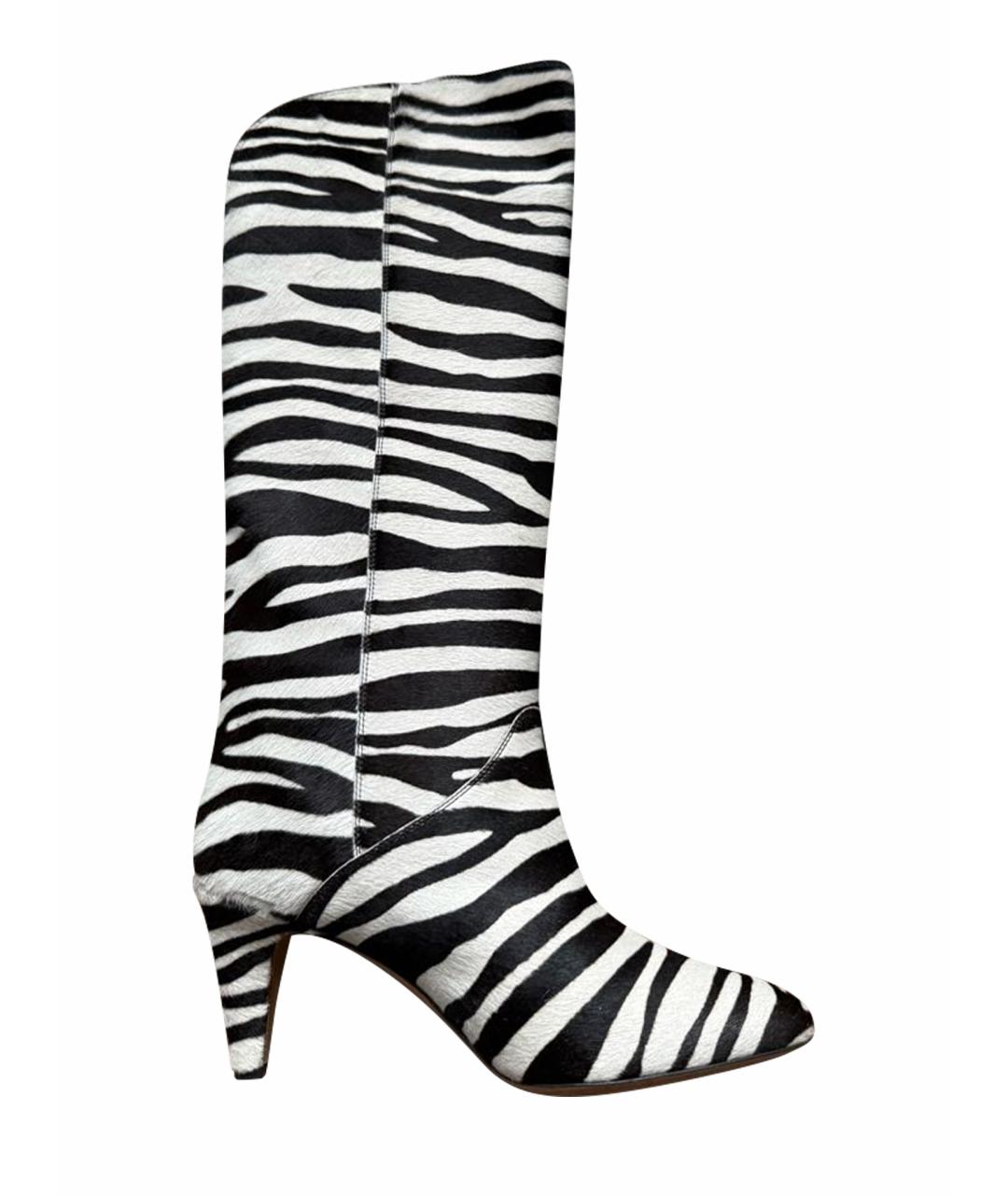 ISABEL MARANT Черные сапоги из экзотической кожи, фото 1