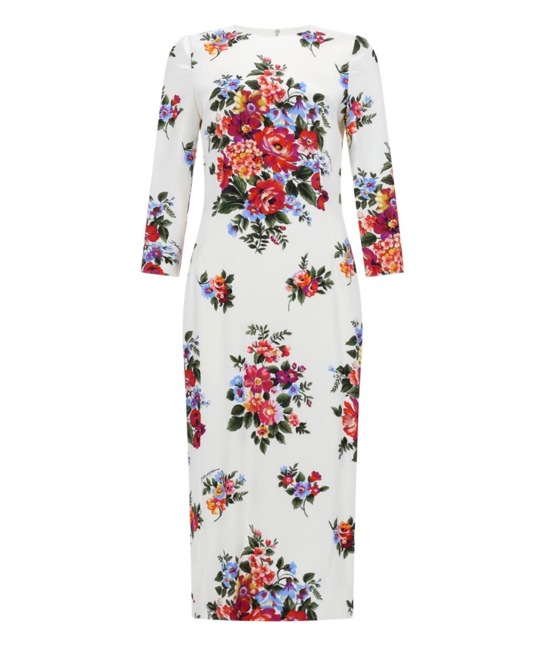 DOLCE&GABBANA Белое вискозное повседневное платье, фото 1