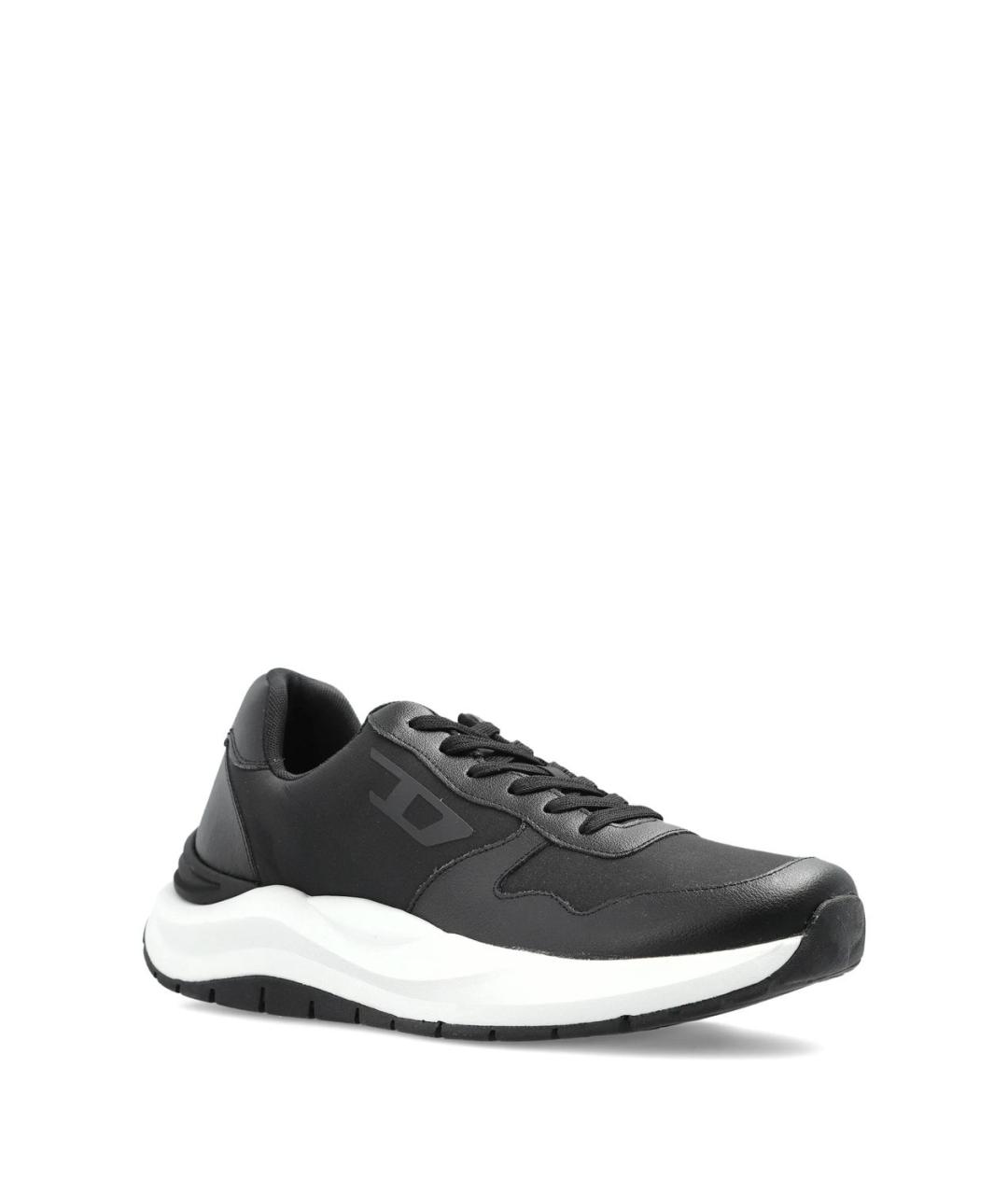 DIESEL Черные синтетические низкие кроссовки / кеды, фото 2