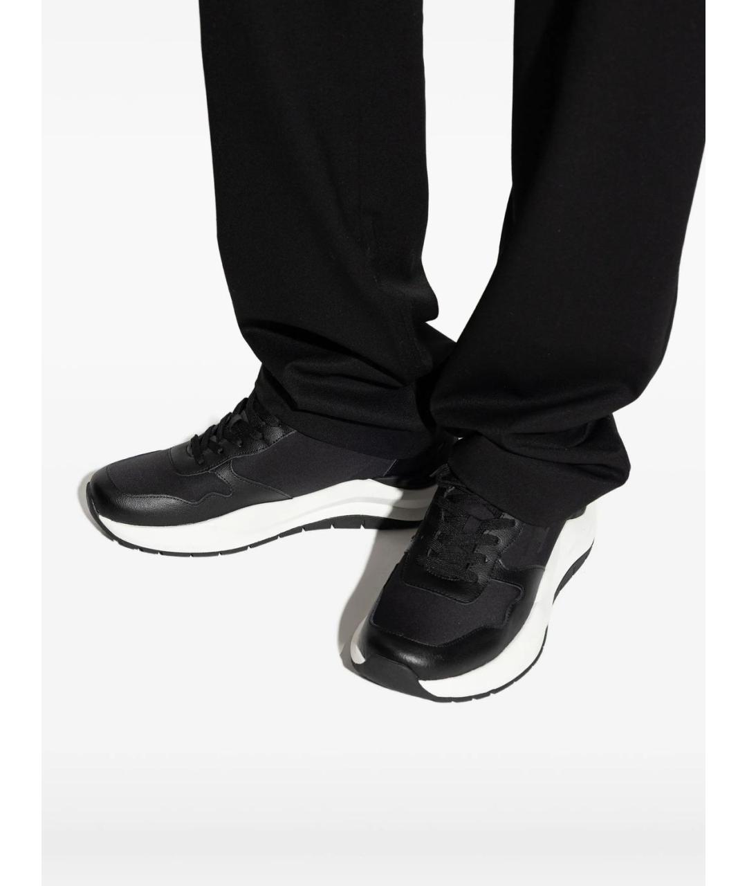 DIESEL Черные синтетические низкие кроссовки / кеды, фото 3