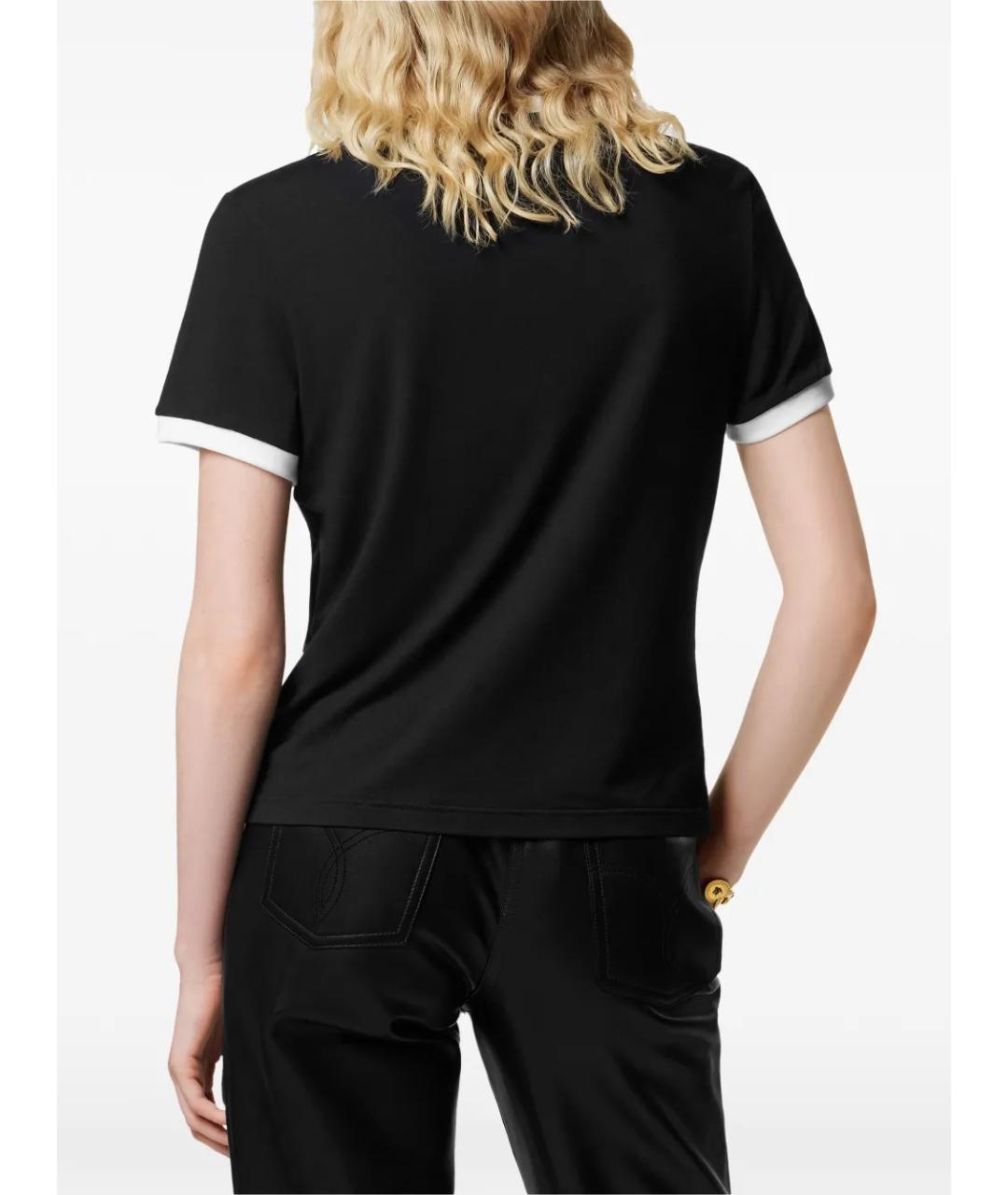 VERSACE Черная вискозная футболка, фото 3