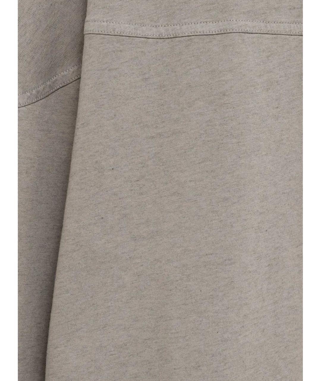 JACQUEMUS Серая хлопковая футболка, фото 3