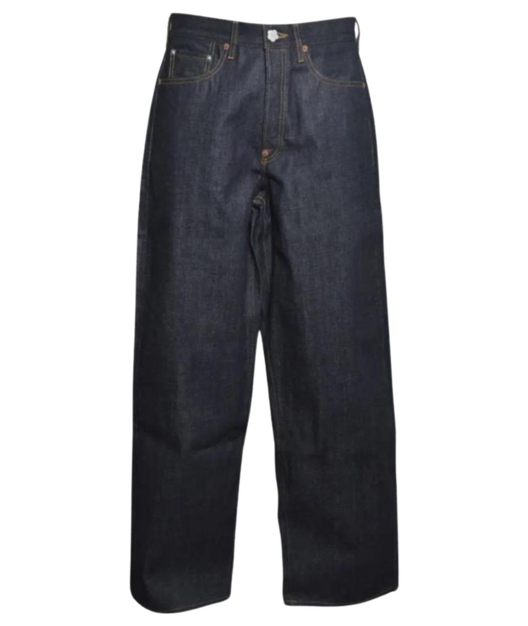 KENZO Темно-синие хлопковые прямые джинсы, фото 1