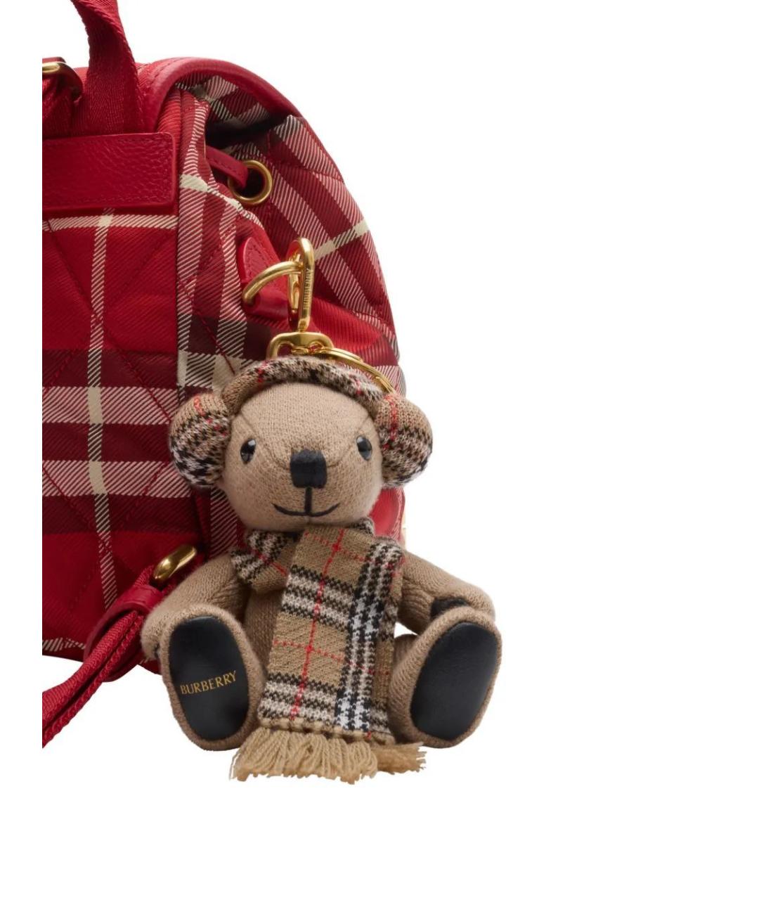 BURBERRY Бежевый брелок, фото 3