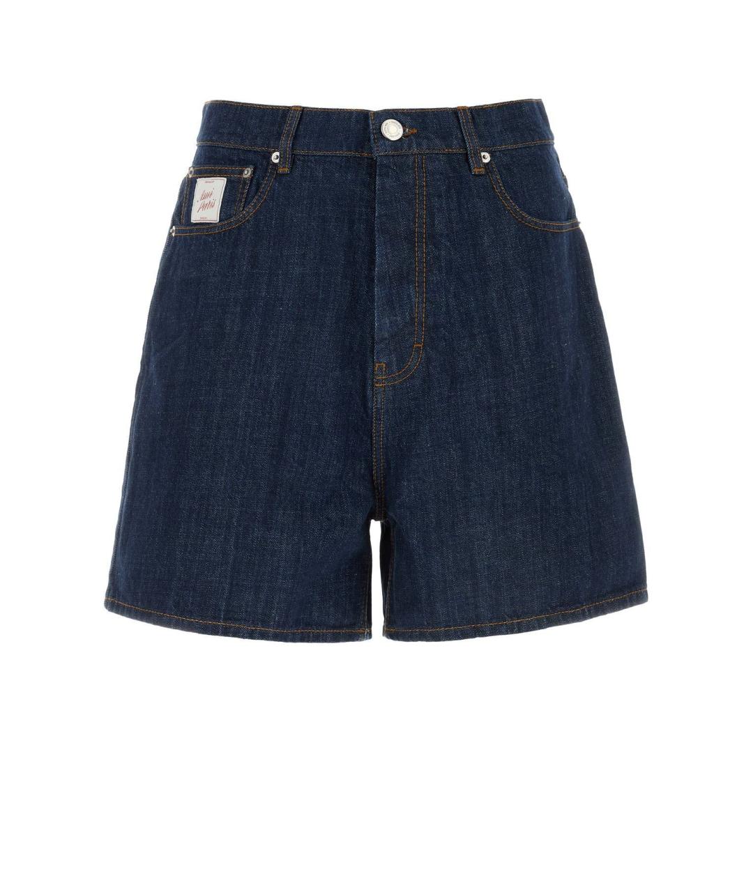 Ami Paris Синие хлопковые шорты, фото 1