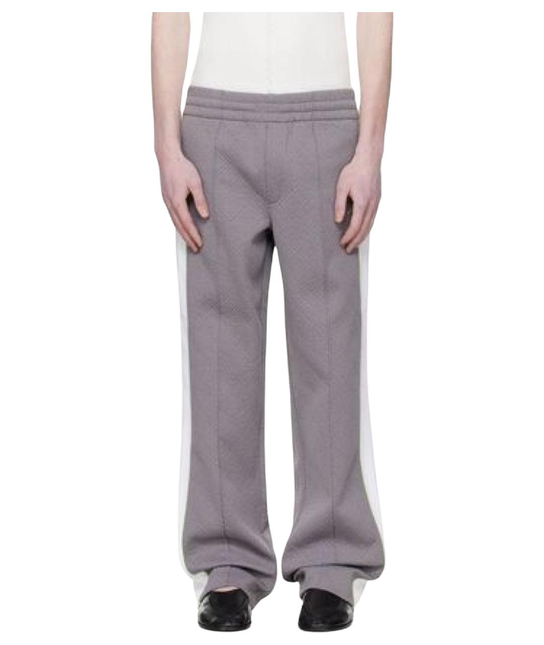 CASABLANCA Серые полиэстеровые повседневные брюки, фото 1