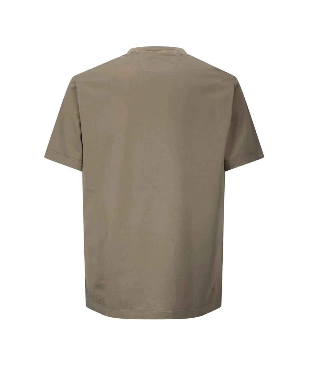 CP COMPANY Зеленая хлопковая футболка, фото 2