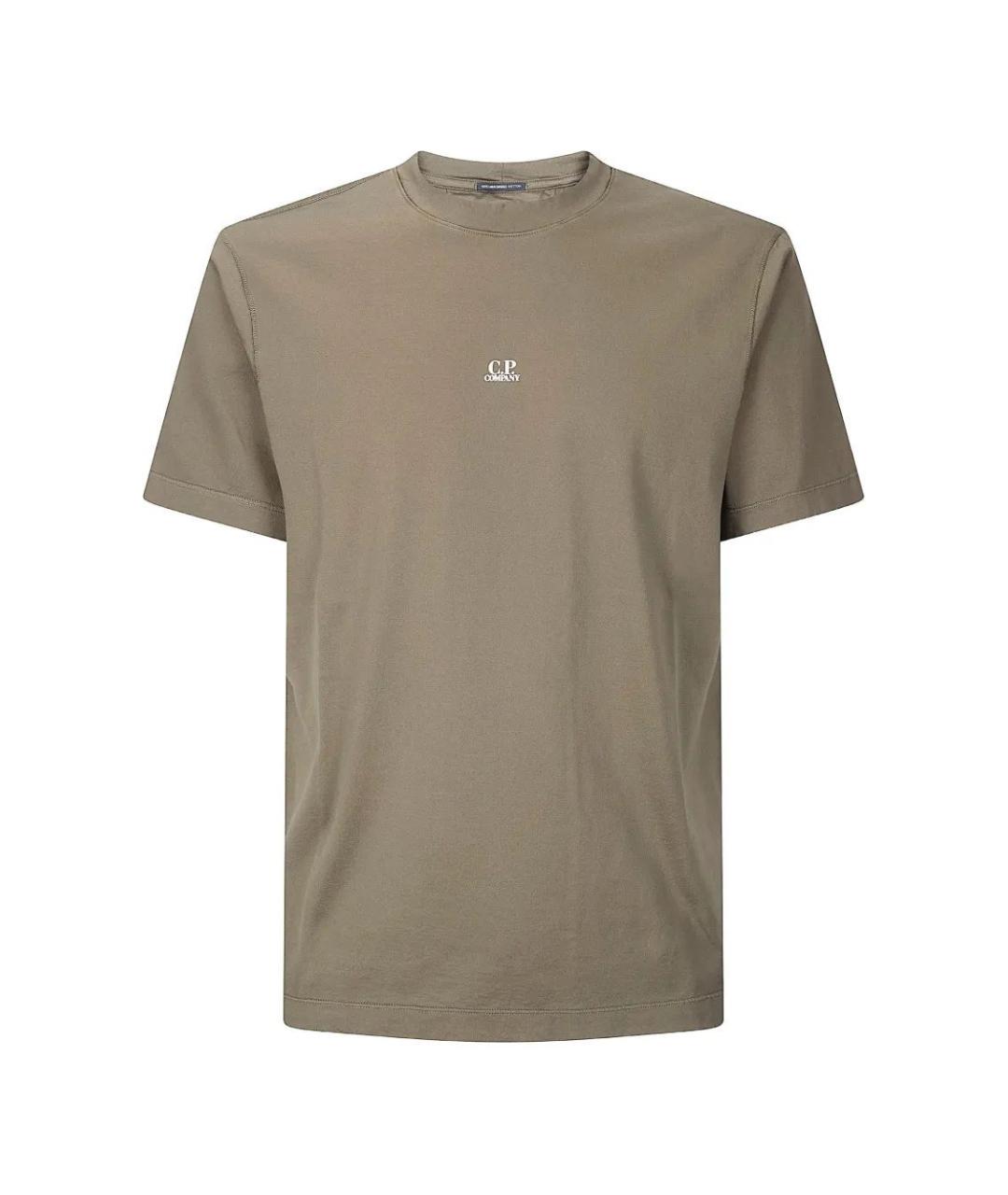 CP COMPANY Зеленая хлопковая футболка, фото 1